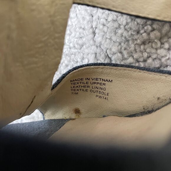 Michael Kors Berkley Canvas Wedge Sandals Womens 7 1/2 Black Brown Espadrille - Picture 7 of 9